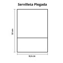 Servilletas de Papel Ecológicas Miniservis con "Frases Eco" 17x17cm (100 Uds)