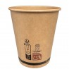 Vasos Biodegradables de Cartón Kraft 240ml Ø8cm (50 Uds)