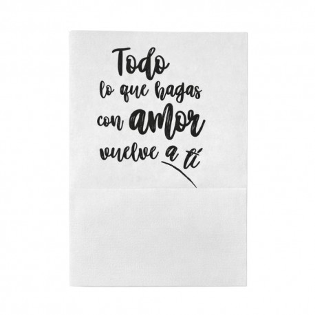 Servilletas de Papel Miniservis con Frases 17x17cm (100 Uds)
