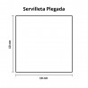 Servilletas Papel Cocktail Ecológicas Punta-Punta 20x20cm (90 Uds)