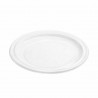 Platos de Plástico Postre Blancos 17cm (100 Uds)