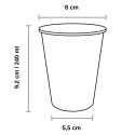 Vasos de Cartón Blanco 240ml Ø8cm (1.000 Uds)