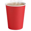 Vasos de Cartón Rojos 260ml Ø7,7cm (10 Uds)