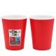 Vasos de Cartón Rojos 260ml Ø7,7cm (1.200 Uds)