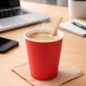 Vasos de Cartón Rojos 260ml Ø7,7cm (1.200 Uds)