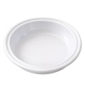 Platos de Plástico Hondos Blancos 20,5cm (100 Uds)