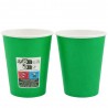 Vasos de Cartón Verdes 260ml Ø7,7cm (10 Uds)