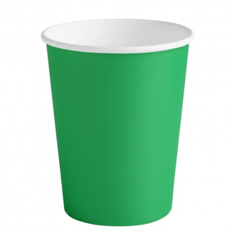 Vasos de Cartón Verdes 260ml Ø7,7cm (1.200 Uds)