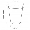 Vasos de Cartón Verdes 260ml Ø7,7cm (1.200 Uds)
