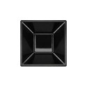 Cuencos de Plástico Cuadrados Negros 12cm (12 Uds) 