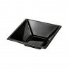 Cuencos de Plástico Cuadrados Negros 12cm (12 Uds) 