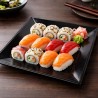  Platos de Plástico Cuadrados Negros 23cm (25 Uds) 