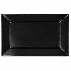 Bandejas de Plástico Negras 33 x 22,5cm (350 Uds)