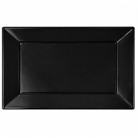 Bandejas de Plástico Negras 33 x 22,5cm (25 Uds) 