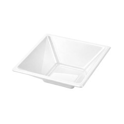Cuencos de Plástico Cuadrados Blancos 12cm (576 Uds) 