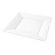 Platos de Plástico Cuadrados Blancos 17cm (25 Uds) 