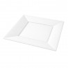 Platos de Plástico Cuadrados Blancos 17cm (25 Uds) 
