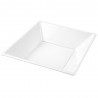  Platos de Plástico Hondos Cuadrados Blancos 17cm (600 Uds) 