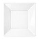  Platos de Plástico Hondos Cuadrados Blancos 17cm (600 Uds) 