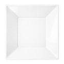  Platos de Plástico Hondos Cuadrados Blancos 17cm (600 Uds) 