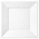 Platos de Plástico Cuadrados Blancos 23cm (600 Uds) 