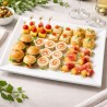 Bandejas de Plástico Blancas 33 x 22,5cm (25 Uds) 