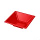 Cuencos de Plástico Cuadrados Rojos 12cm (12 Uds) 