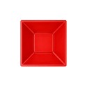 Cuencos de Plástico Cuadrados Rojos 12cm (12 Uds) 