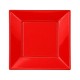 Platos de Plástico Cuadrados Rojos 17cm (6 Uds) 