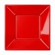 Platos de Plástico Hondos Cuadrados Rojos 17cm (288 Uds) 