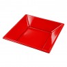 Platos de Plástico Hondos Cuadrados Rojos 17cm (288 Uds) 