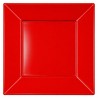 Platos de Plástico Cuadrados Rojos 23cm (5 Uds) 