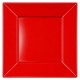 Platos de Plástico Cuadrados Rojos 23cm (240 Uds) 