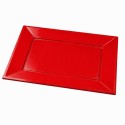 Bandejas de Plástico Rojas 33 x 22,5cm (144 Uds) 