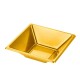 Cuencos de Plástico PS Cuadrados Dorados 12x12cm (192 Uds)