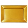 Bandejas de Plástico Doradas 33 x 22,5cm (2 Uds) 