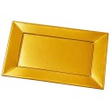 Bandejas de Plástico Doradas 33 x 22,5cm (2 Uds) 