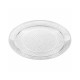 Bandeja de Plástico Redonda Reutilizable Transparente 20cm (1 Uds)