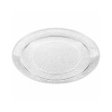 Bandeja de Plástico Redonda Reutilizable Transparente 20cm (1 Uds)