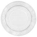 Bandeja de Plástico Redonda Reutilizable Transparente 20cm (1 Uds)