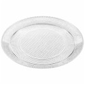 Bandeja de Plástico Redonda Reutilizable Transparente 20cm (1 Uds)