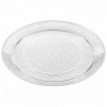 Bandeja de Plástico Redonda Reutilizable Transparente 20cm (1 Uds)