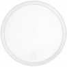 Bandeja Redonda de Plástico PS Lux Transparente Reutilizable 34cm (1 Uds)