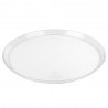Bandeja Redonda de Plástico PS Lux Transparente Reutilizable 34cm (1 Uds)
