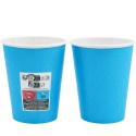 Vasos de Cartón Azules 260ml Ø7,7cm (10 Uds)