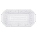 Bandeja de Plástico Reutilizable Transparente 28,5 x 14,5cm (1 Uds)