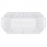 Bandeja de Plástico Reutilizable Transparente 28,5 x 14,5cm (1 Uds)