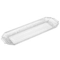 Bandeja de Plástico Reutilizable Transparente 35 x 25cm (1 Uds)