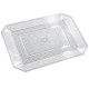 Bandeja de Plástico Reutilizable Transparente 28,5 x 14,5cm (1 Uds)