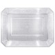 Bandeja de Plástico Reutilizable Transparente 28 x 23cm (1 Uds)